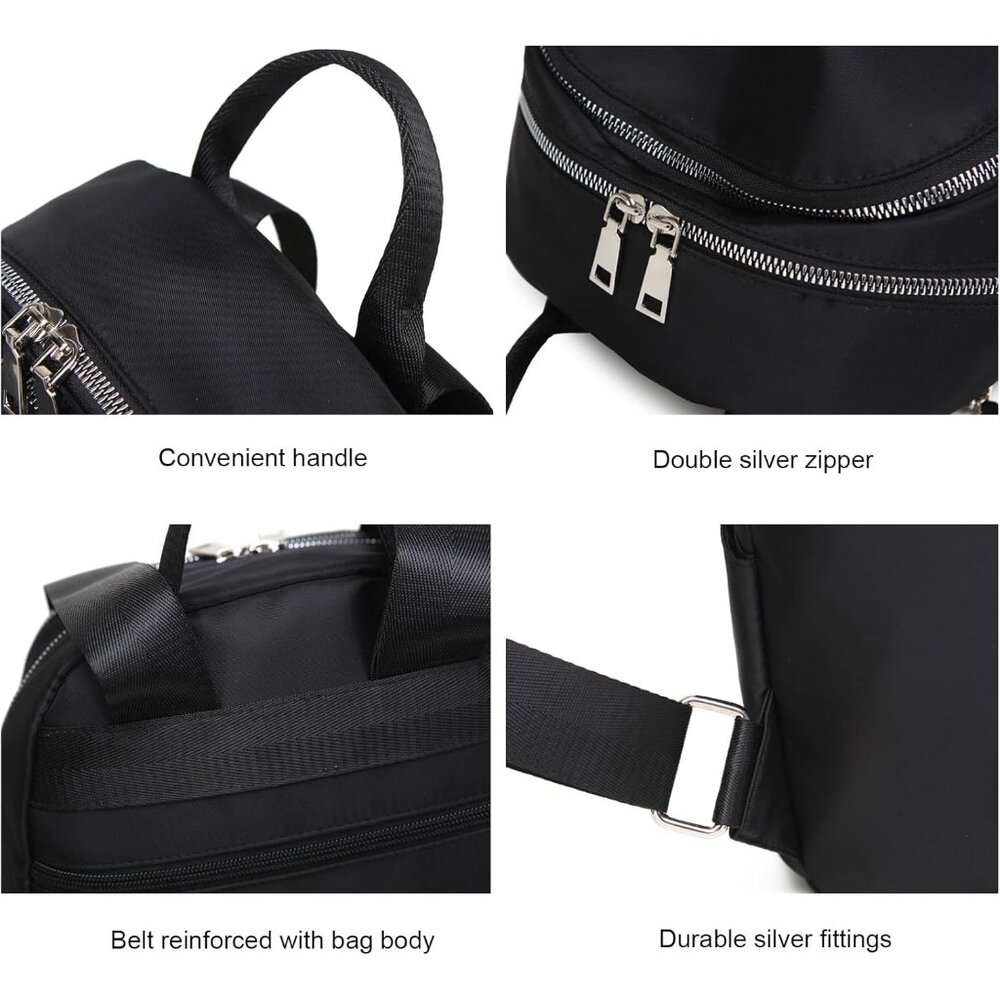 Durable Water-Resistant Backpack With Quilted Des… - image 5